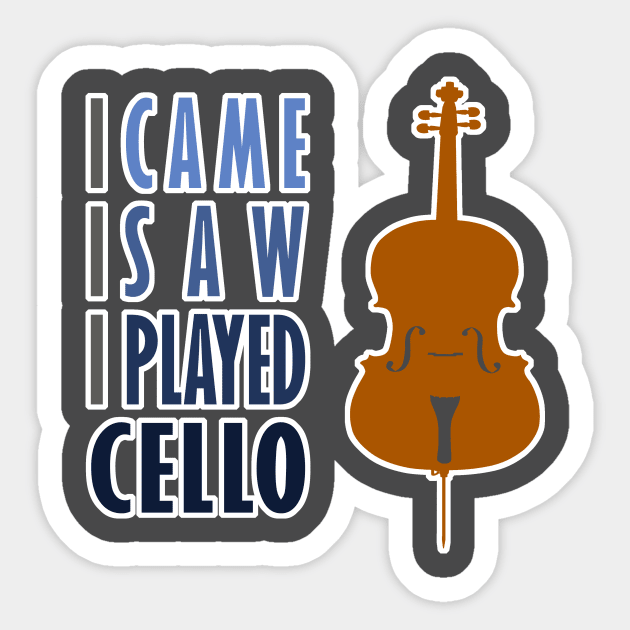 Funny Cello Sticker by evisionarts